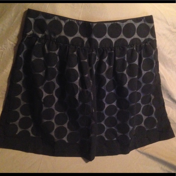 Black large polka dot skirt - Picture 2 of 5